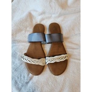 Universal Thread Women's Slip On Slides Sandals Strappy Size 11